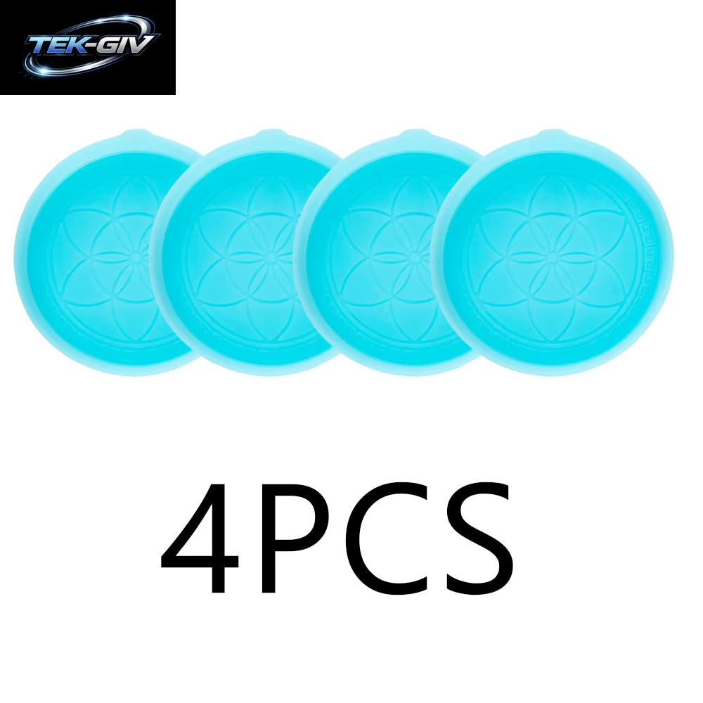 4PCS Auto Silikon Getränkehalter Untersetzer Einsatz Universal Rutschfeste Getränkehalter Autozubehör Innenraum Für Frauen Und Männer