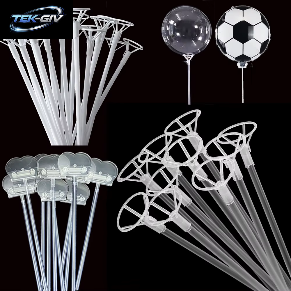 10-100 Stücke Bobo Ballon Weiß Transparent Halter Stick 40 Cm/70 Cm Ballon Unterstützung Stange Geburtstag Hochzeit Ballon Dekor Zubehör