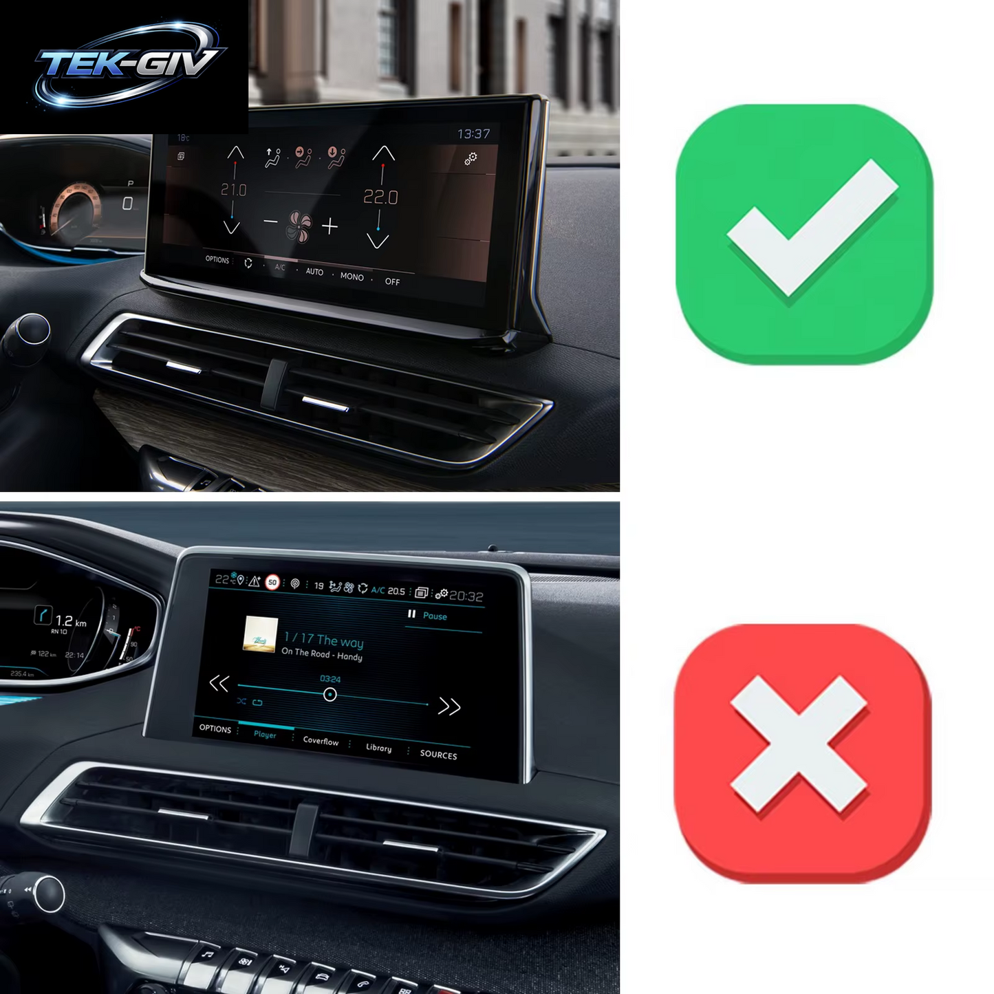 Auto Handy Halter Für Peugeot 3008 2021-2023 GPS Halterung Navigation Ständer Auto Zubehör