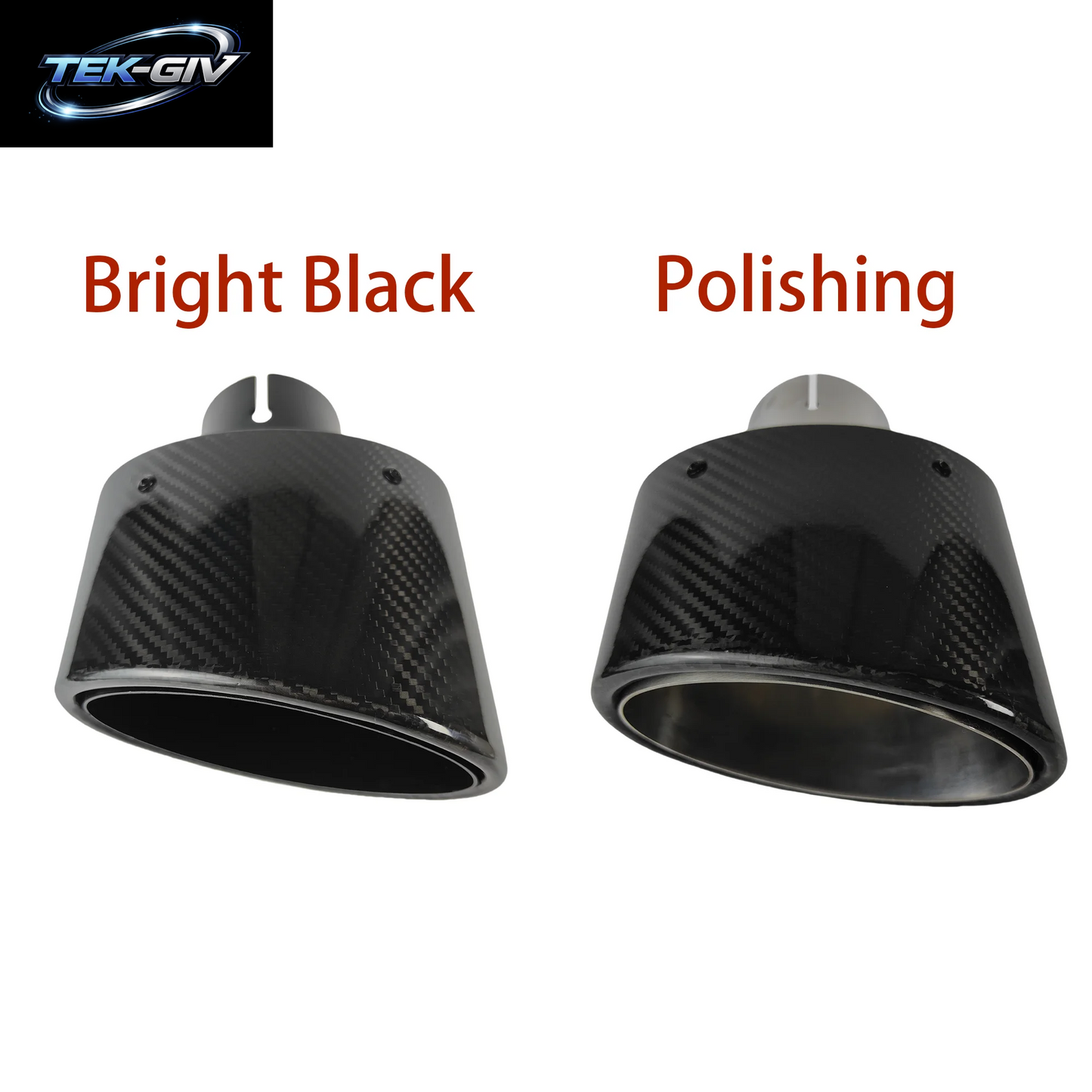 1Pcs Universal Auto Glänzend Carbon Faser Schalldämpfer Spitze Auspuffrohr Düse Dekoration Edelstahl Silber Oval 150Mm Kippen Links Rechts