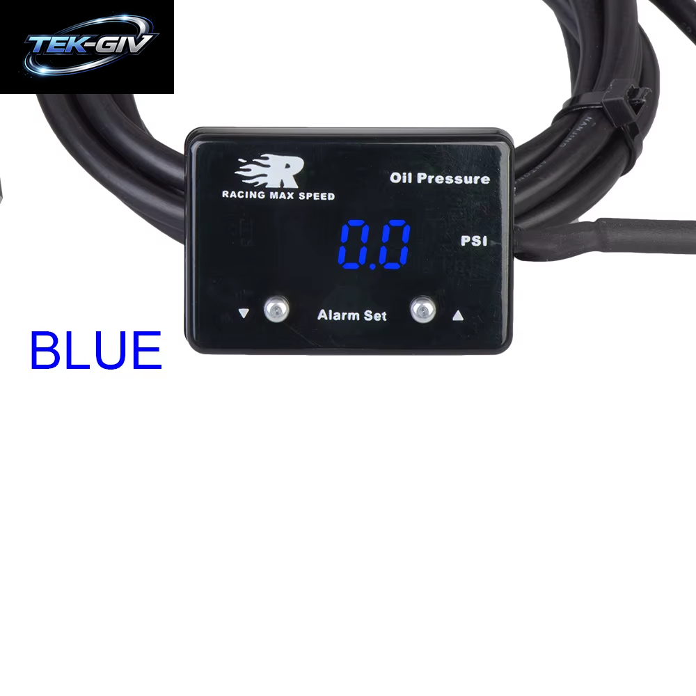 Universelles Elektronisches Öldruck Manometer Mit Npt Sensor Hochdruck Alarm Rot Anzeige Digital 0-232Psi (0-16Bar)