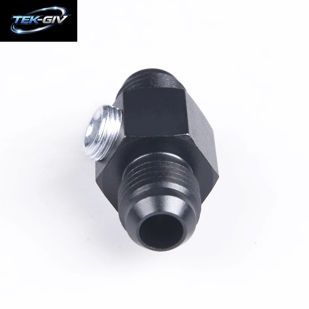 Gerade Aluminium AN6 AN8 AN10 Mit 1/8" NPT Gauge Port Stecker Auf Stecker Adapter Flared Union an Fitting