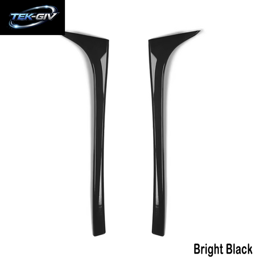Für VW Golf 7 7,5 MK7 MK7,5 2014-2018 Glänzend Schwarz ABS Hinten Fenster Seite Stamm Spoiler Canard Canards Splitter Zubehör
