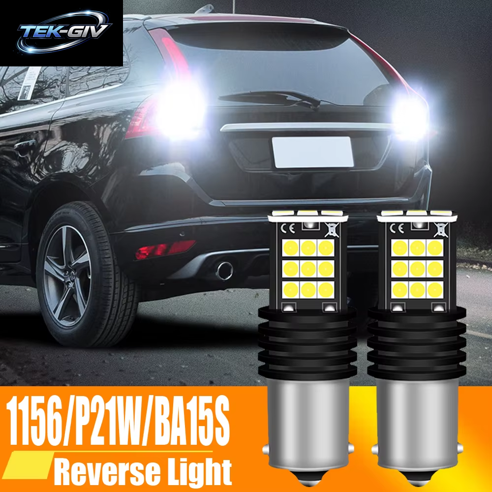2 Stücke LED Backup Licht Blub Reverse Lampe P21W 7506 BA15S Canbus Für Volvo C30 C70 S40 S60 S70 S80 V40 V50 V60 V70 XC60 XC70 XC90
