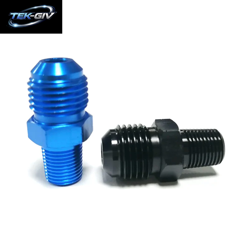 An6 Bis 1/8 "Npt Gerade Aluminium-Stecker Fackel Heizöl Anschluss Adapter Ölkühl Anschluss