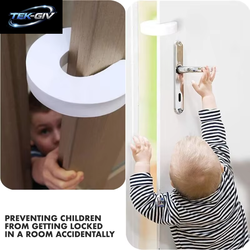 4 Teile/Satz Tür Stopper Türklinke Wand Schutz Kinder Tür Stopper Halter Stoßfest Tür Crash Pad Kinder Finger Schutz
