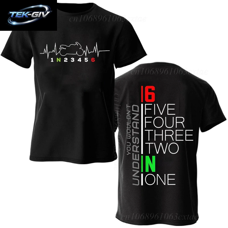 Sommer Mode Männer T Shirt Kleidung 1N23456 Motorrad Getriebe Biker Herzschlag Grafik T Shirt Casual Übergroßen Männer T-Shirts