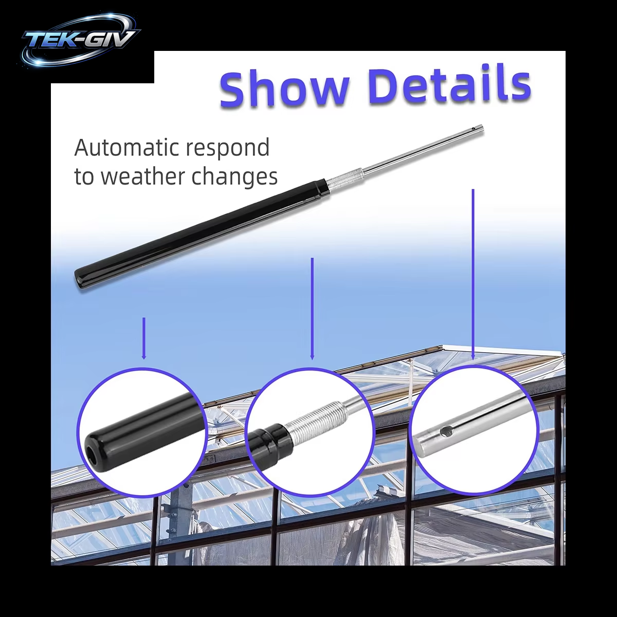 Temperature Mpfindlicher Automatischer Fenster Öffner Zylinder Automatischer Gewächshaus Fenster Öffner Zylinder