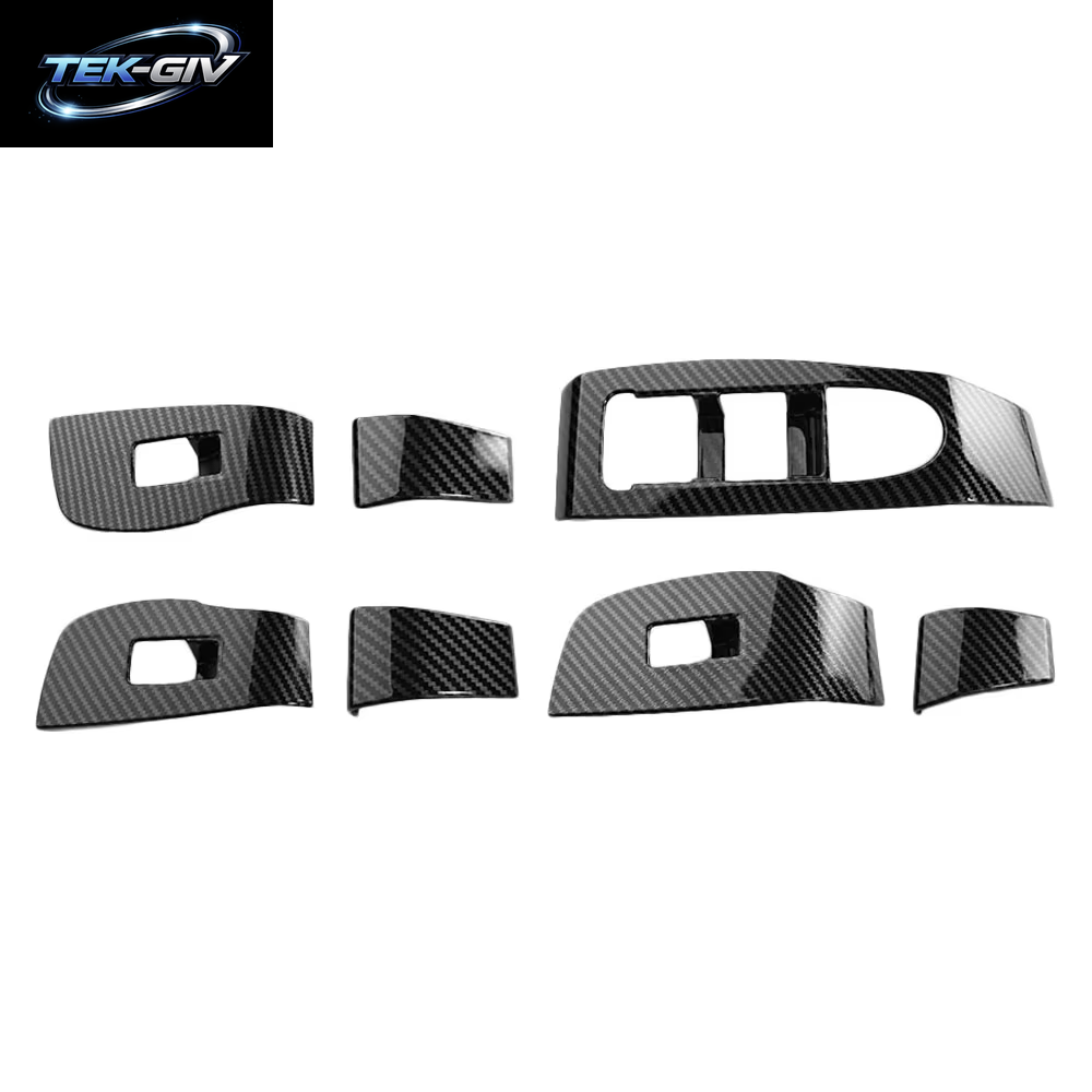 ABS Auto Innentür Armlehne Panel Fenster Schalter Lift Tasten Abdeckung Trim Für Mazda 3 Limousine Fließheck CX-30 2020-2023 LHD