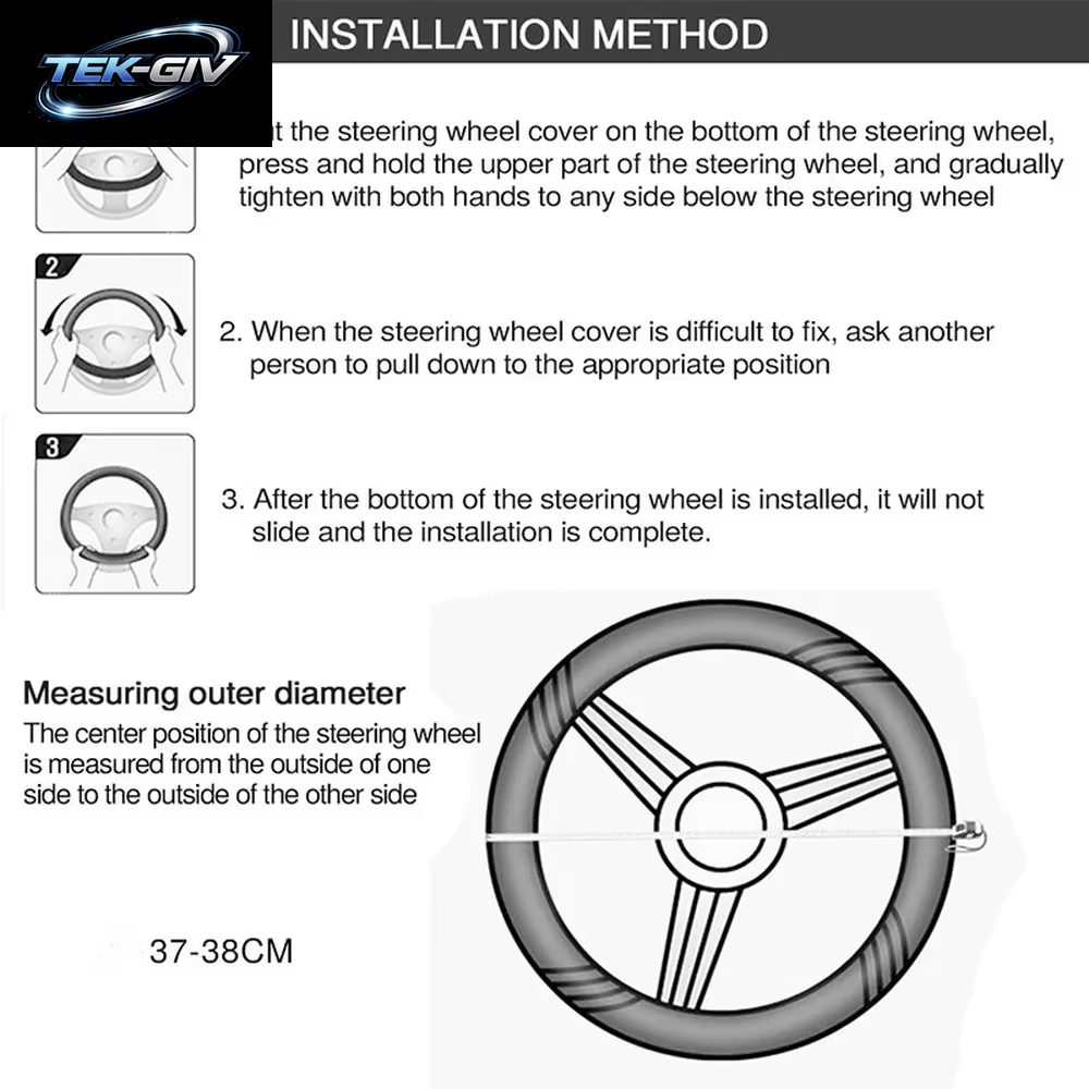 Universal Auto Lenkrad Abdeckung Skidproof Auto Lenkrad Abdeckung Anti-Slip Präge Leder Auto-Styling Auto Zubehör