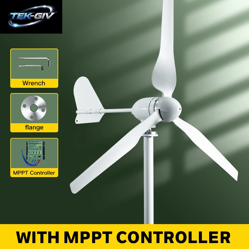 2KW 5KW Horizontalachsen-Windturbine 12V 24V 48V 96V Windgenerator Ce-Zertifiziert Freie Energie Niedrige Drehzahl Netzunabhängig Für Den Heimgebrauch
