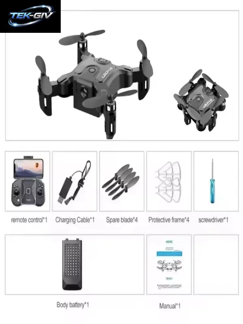 V2 Neue Mini-Drohne Professionelle Hd-Kamera 5G WLAN FPV Luftdruck-Höhenhaltung Faltbarer Quadcopter Rc-Drohne Spielzeug UAV 2026