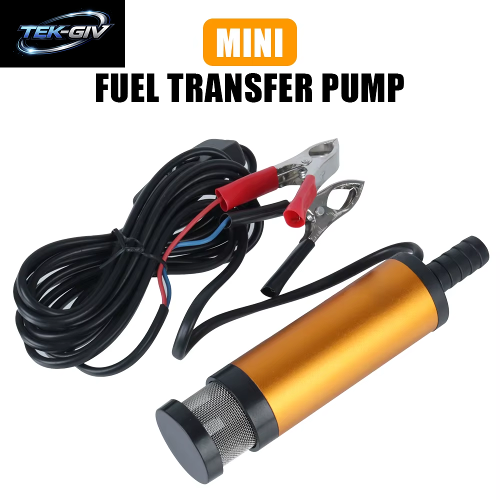 12V Mini 12L/Min Für Pumpen Diesel Öl Wasser Tauch Tragbare Auto Elektrische Öl Pumpe Kraftstoff Transfer Pumpe Aluminium Legierung Shell