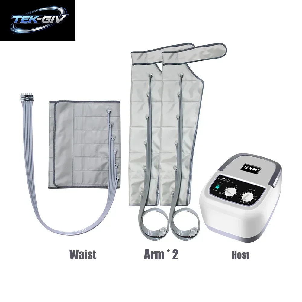 Elektrisches 6-Kammer-Luftkompressions-Beinmassagegerät, Körpermassagegerät Für Wade, Taille, Rücken, Fuß, Lymphdrainage & Muskeln