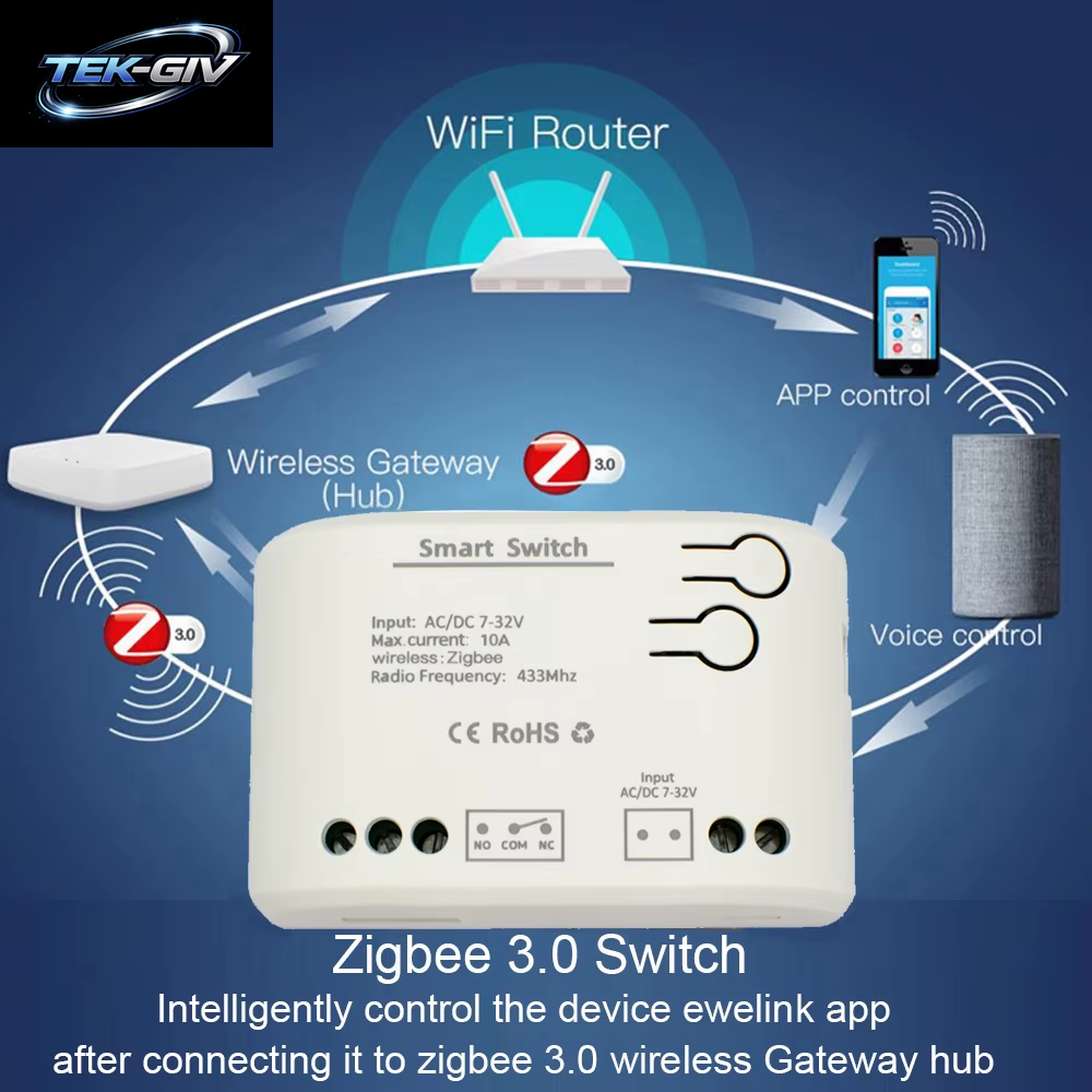 1CH Zigbee Tuya Smart Home Relais Modul 85-250V 220V Relais AC DC 12V 24V 7-32V Funktioniert Alexa Google Assistent Smart Licht Schalter