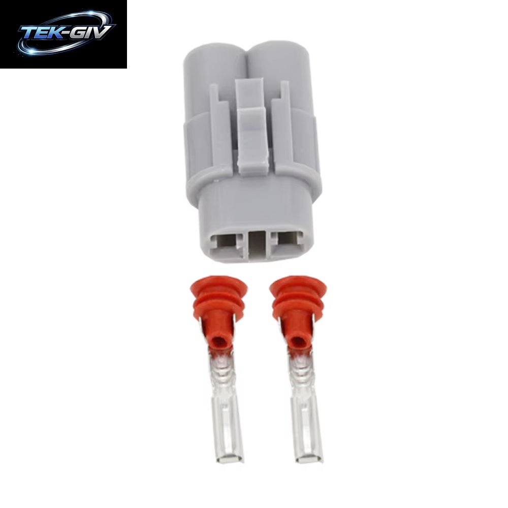 5/10 Sets 2-Poliger DJ7026-2-11/21 Auto-Wasserdichter Kabelbaum Männlich Weiblich Grau Wasserdichter Stecker 6187-2311 6180-2321