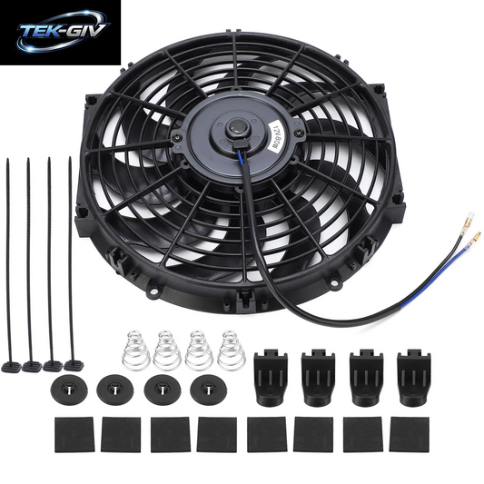 Motor Kühl Ventilator Auto Motor Kühl Ventilator 12 Zoll Universal Auto Slim Push Pull Elektromotor Lüfter 12V Mit Montages Atz