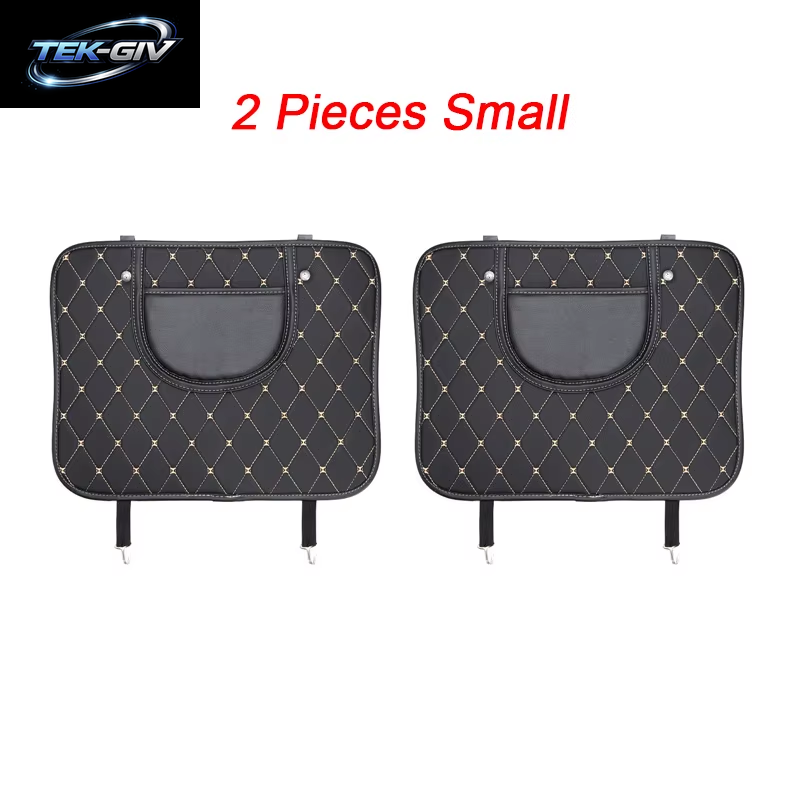 PU Leder Auto anti Kick Pad Auto Sitz Zurück Schutz Abdeckung Mit Lagerung Tasche Auto Rücksitz Anti-Kick Matten Zubehör Für Kinder