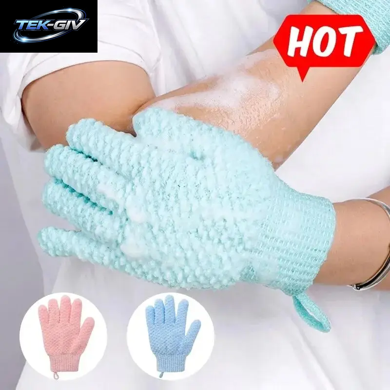 Silikon-Rückenschrubberbürste Für Die Dusche, Körper Mit Langem Griff, Tiefenreinigung Und Peeling-Massage, Doppelseitige Weiche Borsten