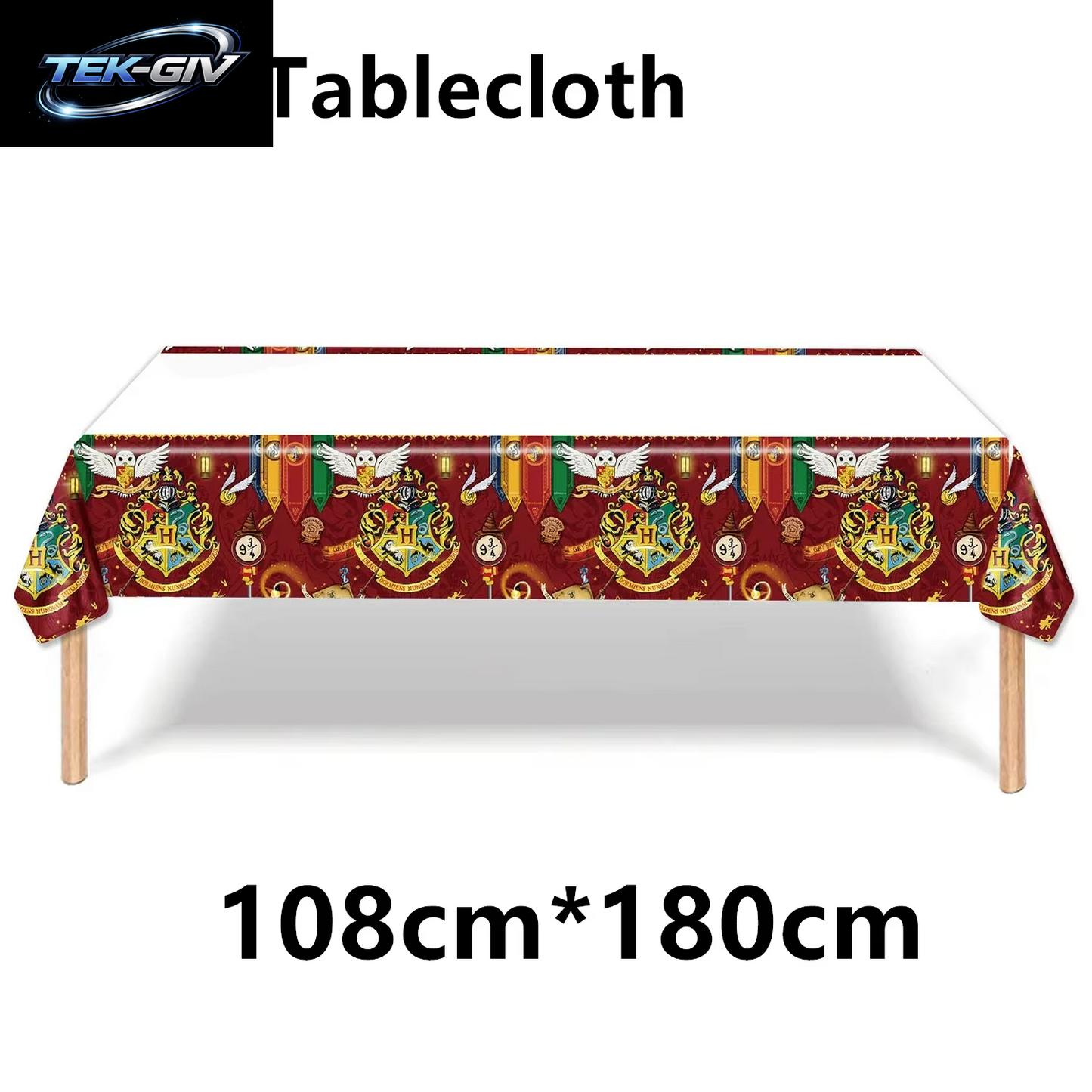 Harry Potter Ballon Hogwarts Hintergrund Eule Schule Happy Birthday Banner Party Dekoration Tortendekoration Einweg-Tischgeschirr