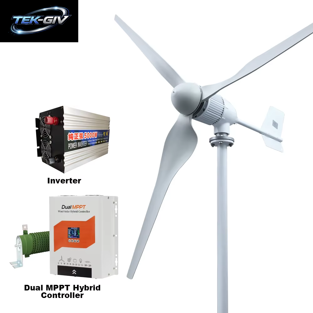 Polen Liefert Stärkere Horizontale 3-Kw-8-Kw-Windturbinengeneratoren Mit Geringem Geschwindigkeits- Und Geringem Rauschenbatteriesystem Für Den Haushalt