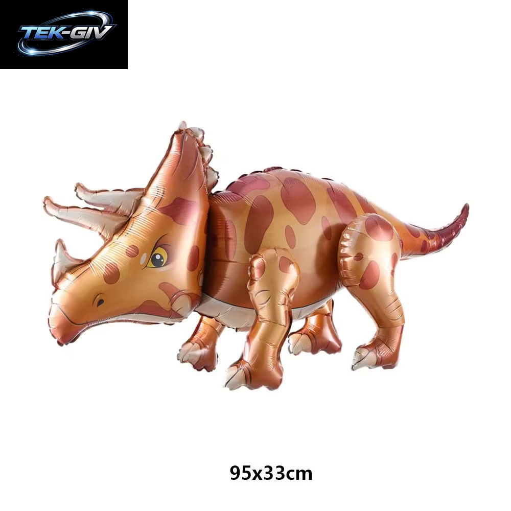 3D Stehender Dinosaurier Ballon Cartoon T Rex Dino Folienballon Für Party Dekoration Kindergeburtstag Partyzubehör