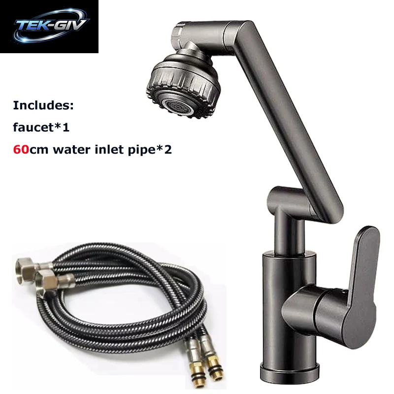 Becken Wasserhahn Heiße Und Kalte Waschbecken Haushalt Badezimmer Multi-Funktion Booster Universal Rotierenden Wasserhahn Küche Universal