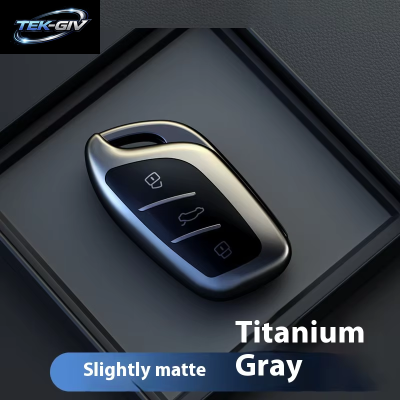 Titangrau Für MG4 2023 Mg4 Ev MG HS GT ZS EV ZX MG5 MG6 Smart Remote Autoschlüsselhülle Schlüsselanhänger Halter Fob Bag Zubehör