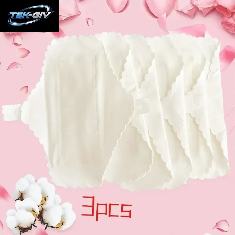 Neue 3 Stücke Baumwolle Wiederverwendbare Dünne Damenbinden Auslaufsicher Waschbar Frauen Slipeinlage Hygiene Menstruation Pads 180 MM