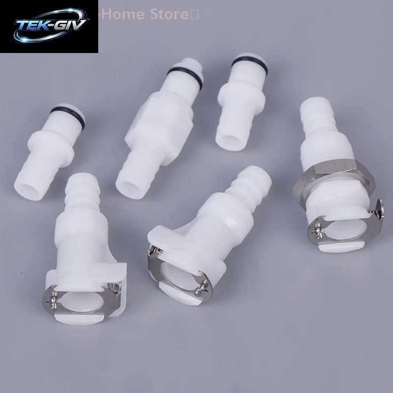 【M】3/8 POM Medical Panel Mount Female Quick Disconnect Coupling Hose Barb Air Water CPC Connectors