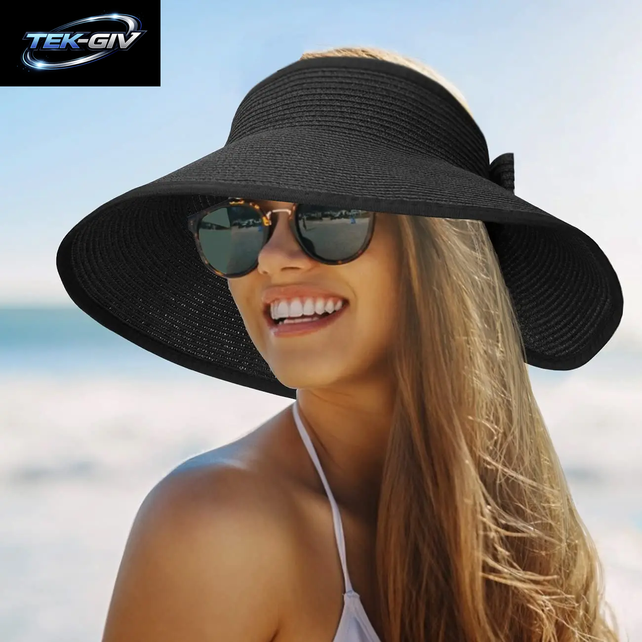 Frauen Sommer Visiere Hut Hut-Stilvoll Und Uv-Beständig Für Outdoor-Hiking Faltbare Sonnen Kappe Breite Große Krempe Strand Strohhüte Chape