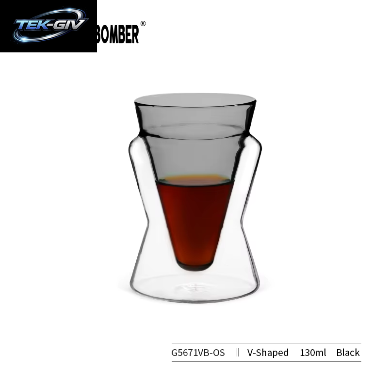MHW-3BOMBER Doppelwandige Kaffeetasse, 130–160 Ml, Espresso-Gläser, Tassen, Klare, Isolierte Glas-Kaffeetassen Für Latte, Cappuccino, Tee
