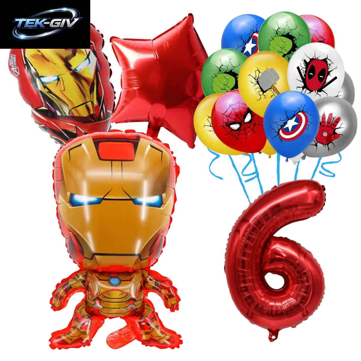The Avengers Marvel Superheld Hulk Spider-Man Iron Man Ballon Latex Digitalballon Geburtstagsparty Babyparty the Avengers
