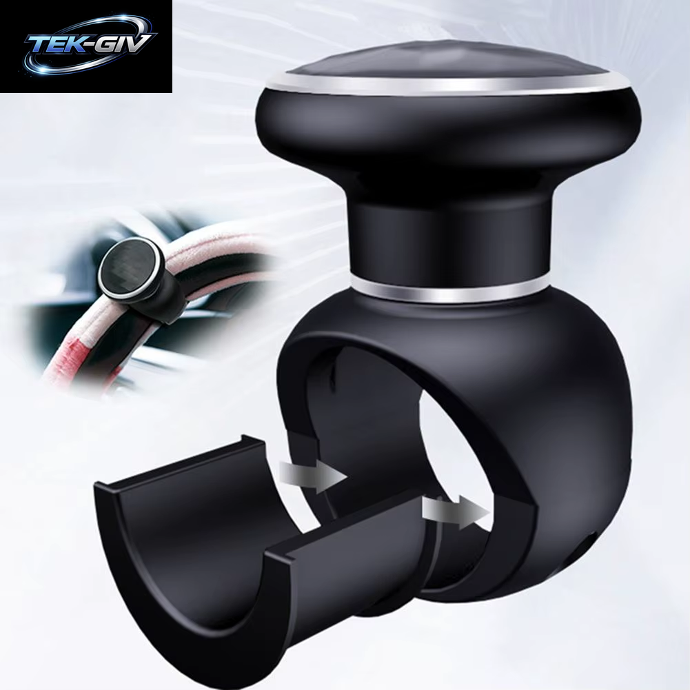 Lenkradknopf Spinner ABS Und Premium Schwarz Auto Lenkrad Assist Ball Passend Für PKW, LKW Und Mehr