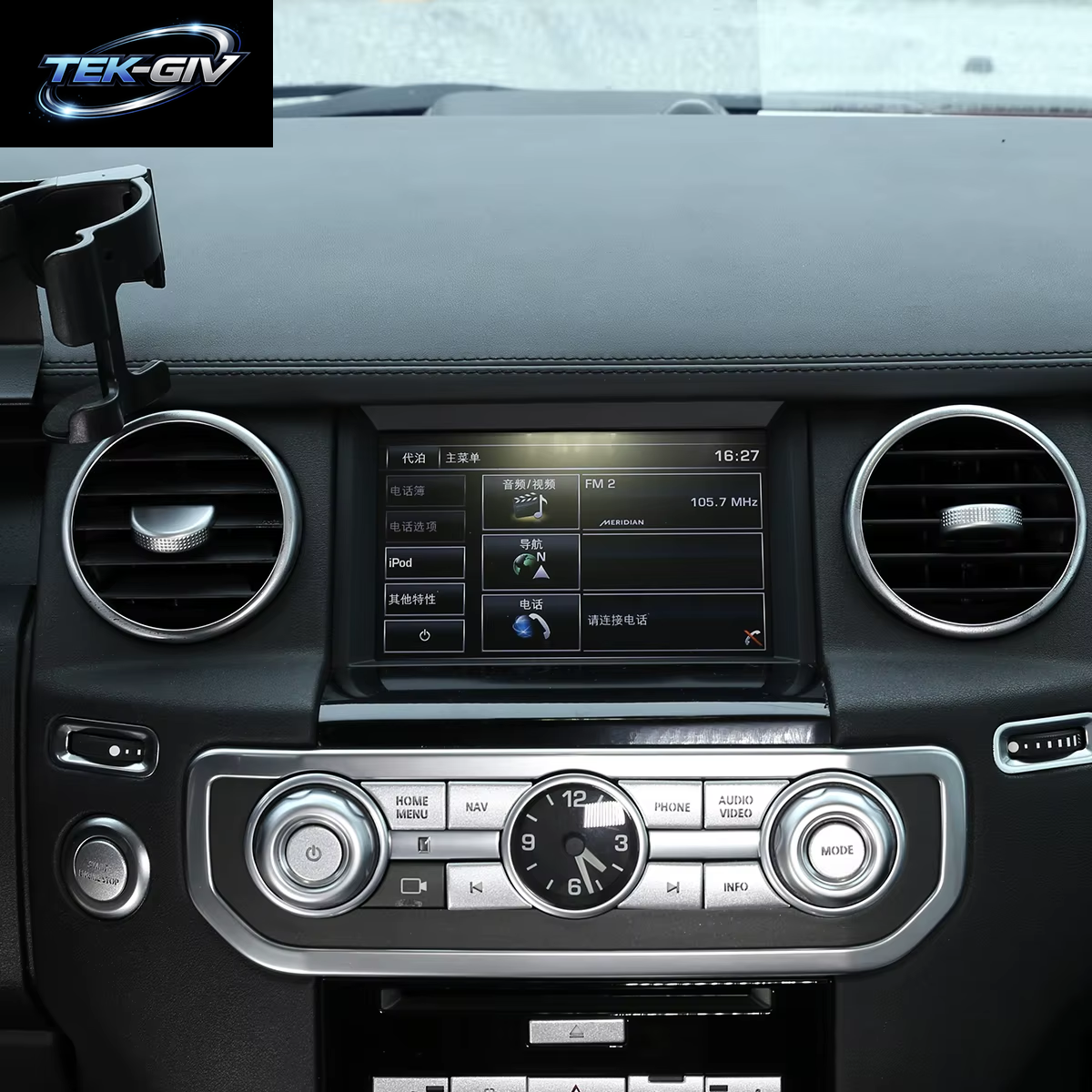 Für Land Rover Discovery 3/Entdeckung 4 2004-2016 Auto Dashboard Air-Klimaanlage Outlet Einstellung Stange Dekorative Abdeckung Trim