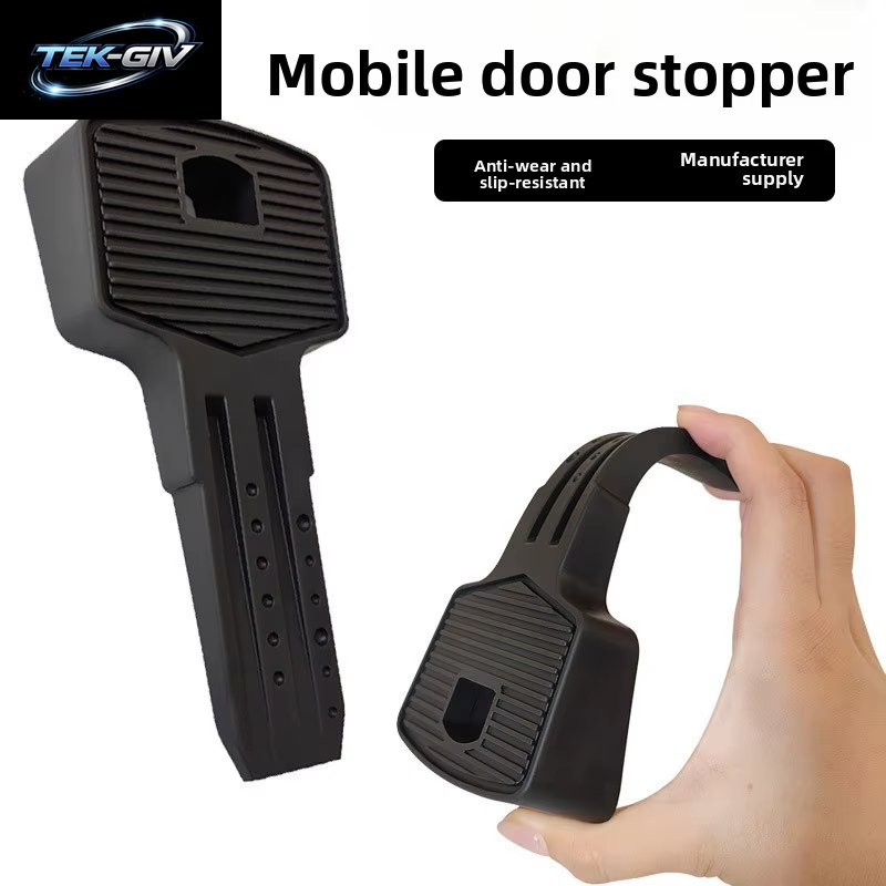 Kreativ ​ ​ Schlüsselförmiger Türstopper Ohne Bohren, Tpr-Keil-Türstopfen, Sichere, Geräuschlose Türstopper, Flexibler Und Langlebiger Türstopper