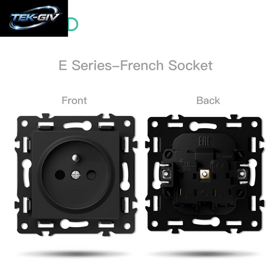 BSEED Zigbee Mechanische Licht/Rollos/Dimmer Tuya Smart Switches EU/FR Steckdose Module Matte Kunststoff Rahmen DIY Teile