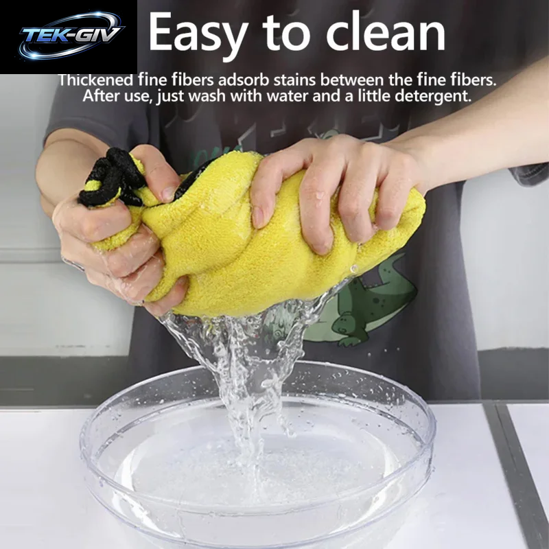 Auto Mikro Faser Wasch Handtücher Weiche Doppels Chicht Verdicken Karosserie Reinigung Wischt Uch Wasser Aufnahme Trocken Tuch/6