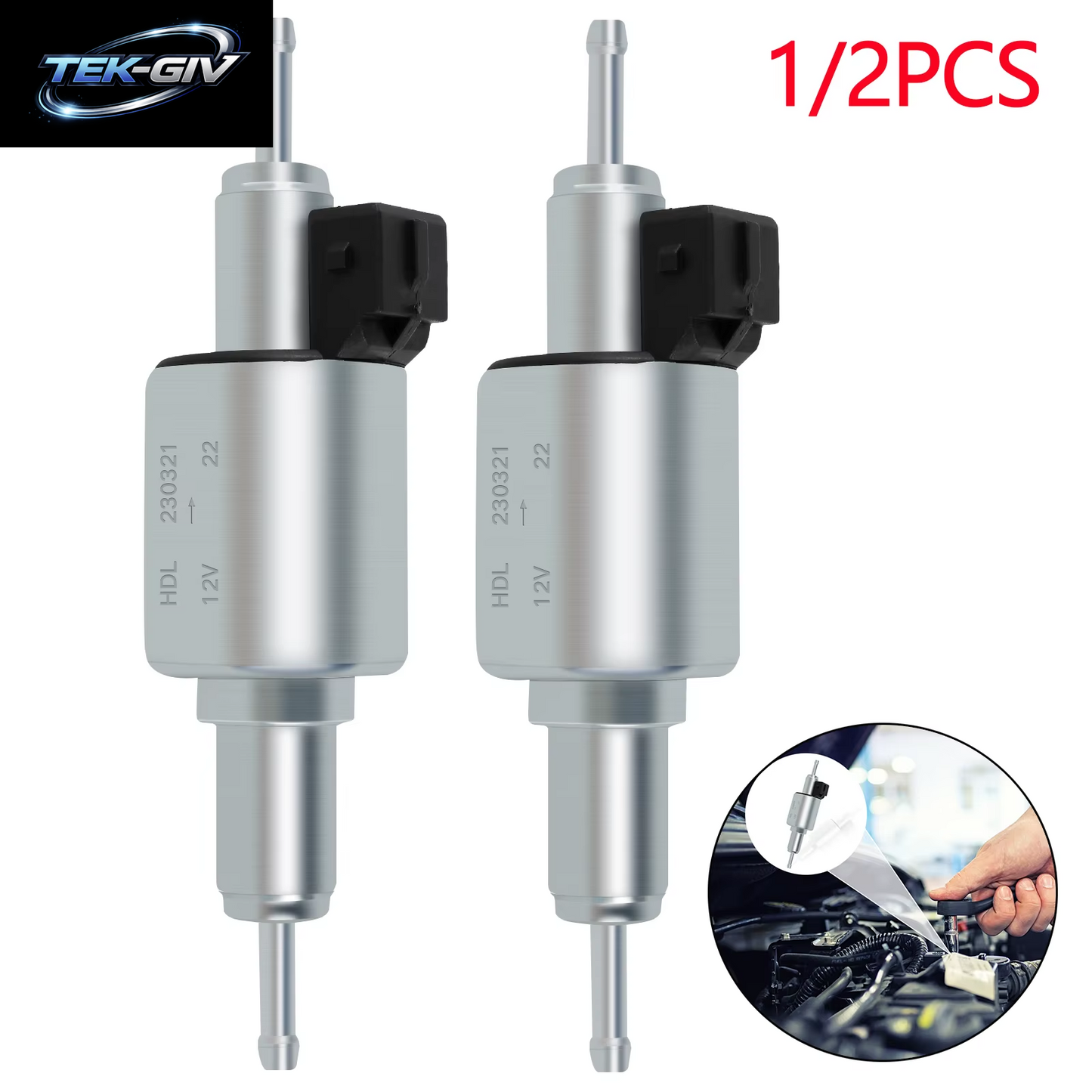 Auto Diesel Heizung Öl Kraftstoff Pumpe 12V 24V 22ML Geräuscharm Luft Heizung Parkplatz Kraftstoff Pumpe Puls Dosierung Gas Inline Kraftstoff Pumpen 2/5/8KW