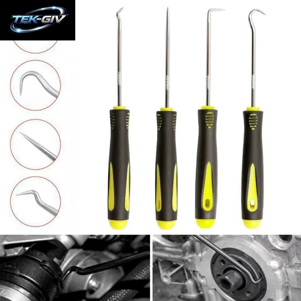 4 Stücke Pick Und Haken Set Auto Auto Öl Dichtung/O-Ring Dichtung Dichtung Pick Haken Puller Auto Wartung Werkzeuge Entferner Reifen Stein Reinigung