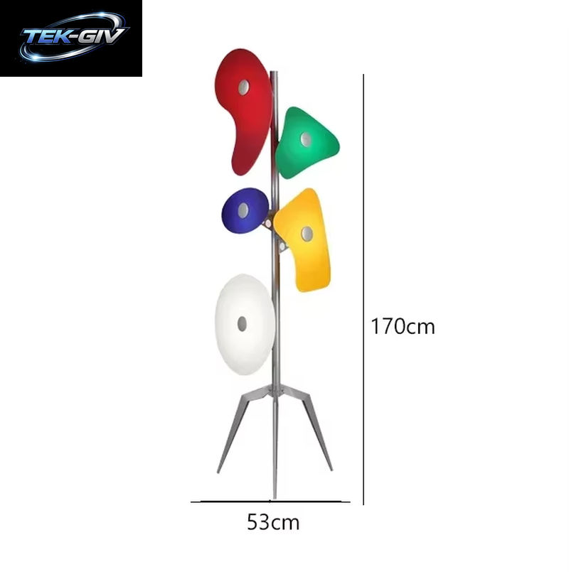 Skandinavische Stehlampe Kreative Led-Farblicht Acryl Orbitallampe Designer Kawaii Lampe Wohnzimmer Schlafzimmer Ecksofa Licht