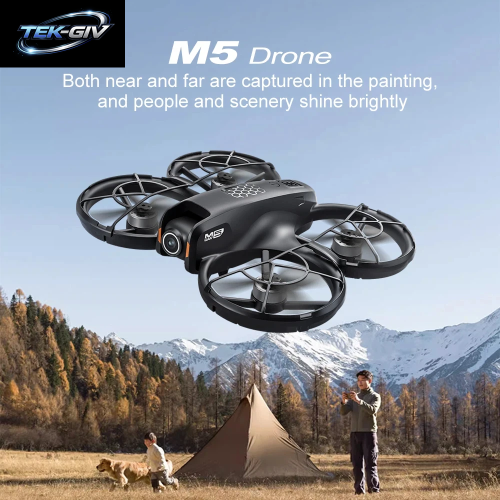Lenovo M5 Drohne 8K Luftbild-Hd Doppelkamera GPS Fpv-Modus Bürstenloser Motor Optischer Fluss Schwebeflug Flexibler Bildschirm Ferngesteuerte Drohne