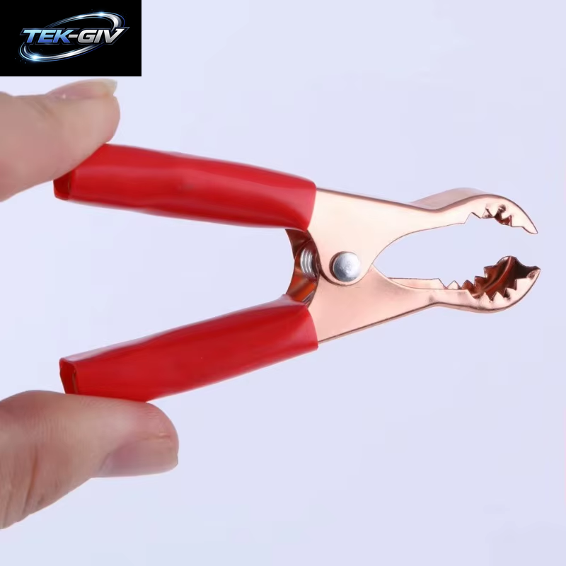 10/2 Stücke MINI Batterie Clip Auto Erdung Draht Krokodil Clip Power Clip Voll Mantel Fisch Clips 70MM Anschlüsse Krokodil Clips