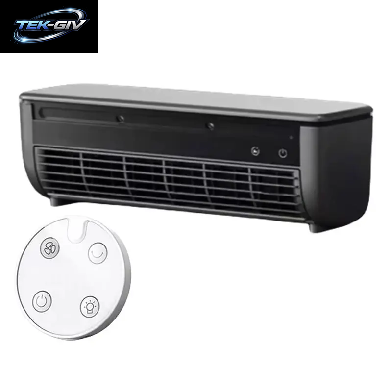 【KITCHEN Gadget】Wandmontierter Mini-Luftkühler, Blattloser, Schnell Kühlender Ventilator, Kabellos, Leise, Elektrisch, Mit Fernb