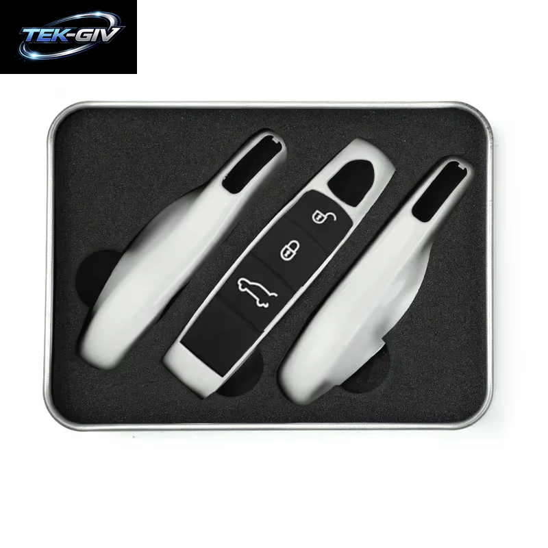 Auto Smart Remote Key Case Fob Abdeckungen Set Shell Für Porsche Panamera Spyder Carrera Macan Boxster Cayman Cayenne 911 970 981 991
