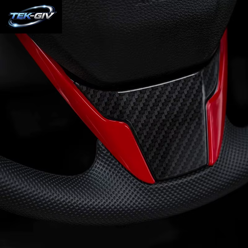 Innen Lenkrad Abdeckung Trim Aufkleber Für Honda Civic 10Th Gen Limousine Hatchabck Coupe Typ R 2016-2021