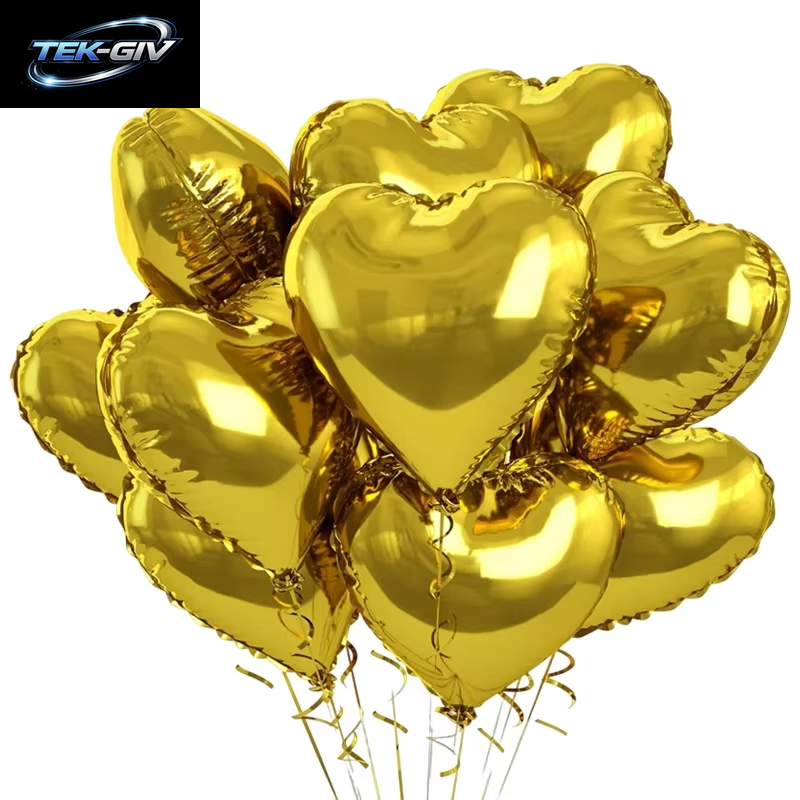 60-5PCS Rote Herz Folien Ballons Aufblasbare Helium Ballon DIY Geburtstag Party Ornamente Für Valentinstag Hochzeit Party Geschenke