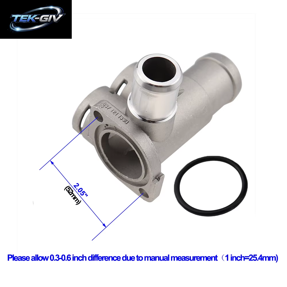 037121133B Aluminium Legierung Kühlung Kühlmittel Schlauch Rohr Stecker Für VW Passat B3 Golf Sharan Polo Audi 80 100 C45 A6 C4 037121133