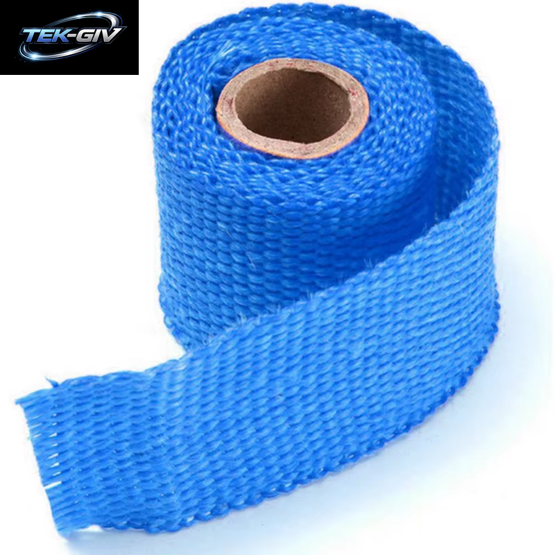 Motorrad Auto Auspuffrohr Wrap Band Wärme Wrap Blau Schwarz 1,5 Meter Auto Auspuffrohr Wrap Isolierung Faser Band Auto Zubehör