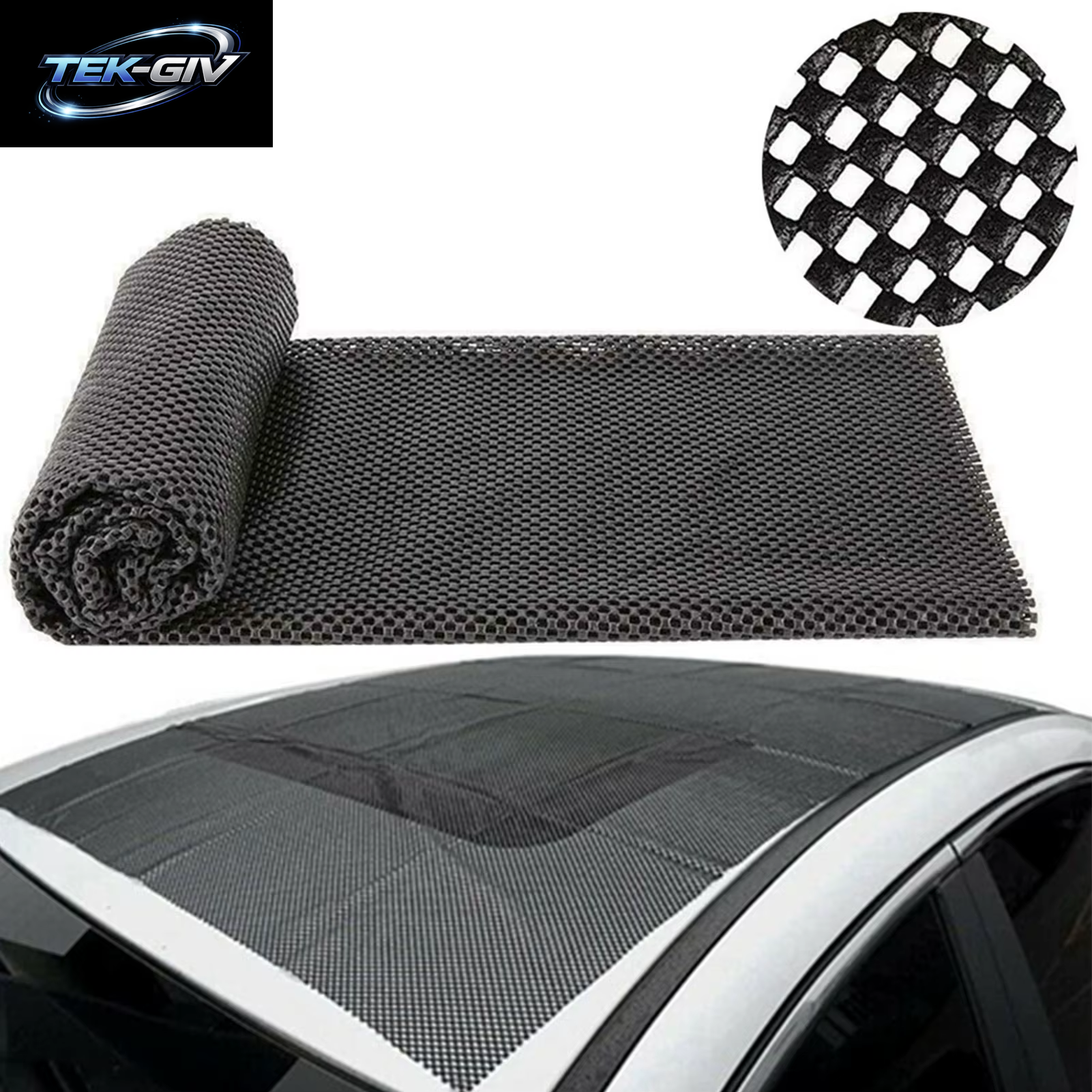 Autodach Matte Anti-Rutsch-Pvc Auto Fracht Gepäck Matte 120X100Cm Auto Koffer Dachsack Schutzhülle Für Geländewagen Zubehör